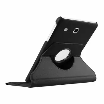 360 Stupňové Otáčanie Prípade Capa Pre Samsung Tab E 9.6 SM-T560 PU Kože Flip Cover, Pre GALAXY Tab E 9.6 palcový T560 T561 Prípad Tabletu