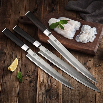 XINZUO Profesionálne 270 mm Filetovanie Nôž Japonský Kuchár Kuchynský Nôž X9Cr18MoV Ocele Sushi, Sashimi z Lososa Nože Darčekovej krabičke