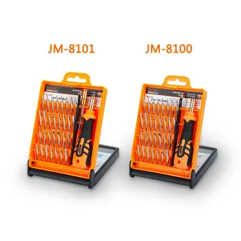 JAKEMY JM-8100 32 V 1 Vysoko Kvalitné Presné Skrutkovač Tool Kit s Nastaviteľným Ratchet Rukoväť a Kliešte pre Elektroniku