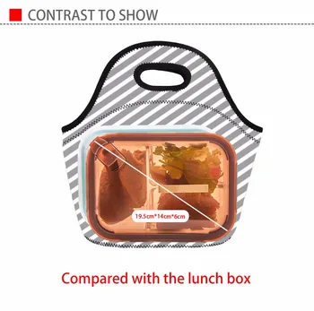 FORUDESIGNS Tepelnej Chladnejšie Obed Taška pre Deti Roztomilý Newfoundland Dizajn Lunchbox Ženy Prenosné Tote Tašky Ženský Jedlo Taška Bolsa