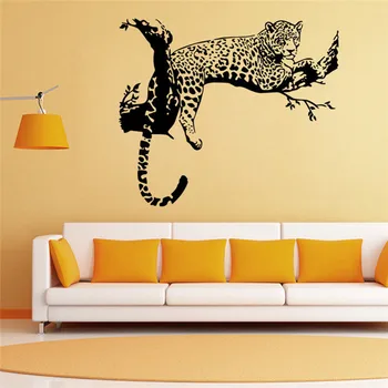 Nové Leopard Zvierat Vymeniteľné Samolepky na Stenu Citát Slovo Odtlačkový Vinyl na Stenu-Nálepky DIY Wall Art Domov detská Izba Decor Art Obývacia Izba