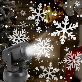 ZUCZUG Vianočná Vločka Laserové Svetlo Sneženie Projektor Pohybujúce sa Snehu Záhrada Laserový Projektor Lampa Pre Nový Rok Party decor