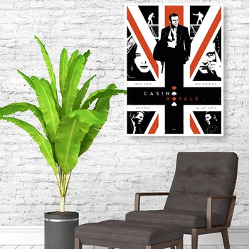 Vytlačí Plagáty 007 Filmový Herec Plagát na Stenu Umelecké Plátno na Maľovanie pre Miestnosti, Dekoratívne Domova