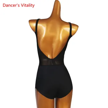 Latinskej Tanca Žena Dieťa Dospelých High-End Vlastné Šatka Telo Vyhovovali Moderným Dancewear Backless Top Povolanie, Výkon Onesies