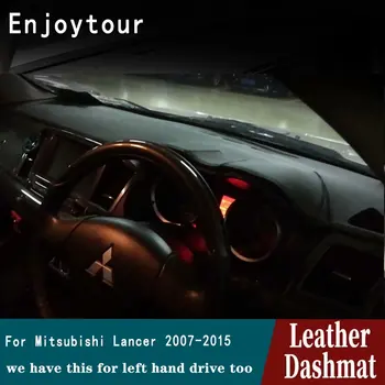 Pre Mitsubishi Lancer Ex Evo 2007 2008 2009 2010 2012 2013 Kožené Dashmat Panel Kryt Pad Dash Mat Koberec Auto RHD