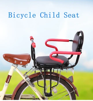 Dieťa Požičovňa Zadnom Sedadle Bicykla Dozadu Dieťa, Sedadlo Baby Bicykli Bezpečnostné pásy, Deti Sedlo S Nožné Pedále operadlo Pre MTB Cestných Bicyklov