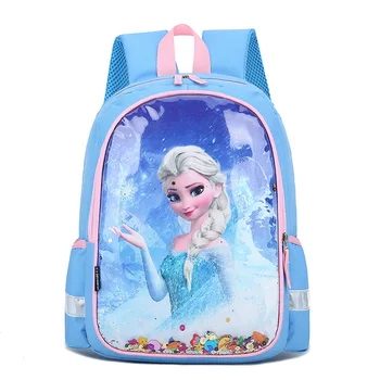 Disney princezná batoh dievčatá Mrazené Elsa školské tašky deti cestovný batoh sequin