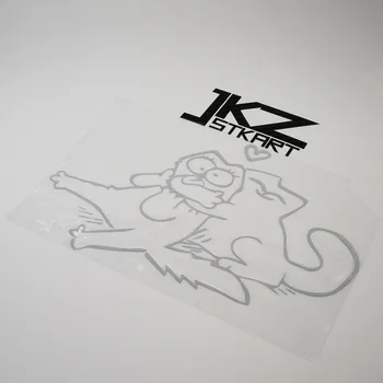 JKZ STKART Vinyl vysekávané Auto Nálepky, Nálepky Mačky v Láske 18 x 13 cm, pre motorku Notebook Prilba Zdobené Nálepky