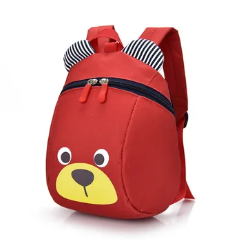 Novo Módne Deti Batoh Anti-stratil Plátené tašky Cartoon Zvierat Medveď Vzor Materskej Deti Baby Školské Tašky CLA88