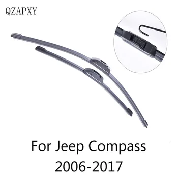 Predné a Zadné Stierača Na Jeep Compass od roku 2006 do roku 2017 čelného skla, stierač Veľkoobchod Auto Príslušenstvo