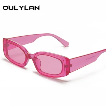 Oulylan Cat Eye slnečné Okuliare Ženy Dámy Módne Značky Dizajnér Obdĺžnik Slnečné Okuliare Candy farby Okuliarov Odtiene UV400