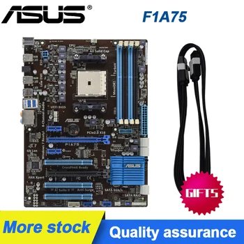 ASUS F1A75 pôvodnej PC Doska Socket FM1 DDR3 USB3.0 SATA3 A75 Ploche Uesd Doska Set