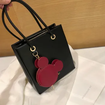 Disney Mickey mouse Tote bag ladies nové letné wild kabelka ramenný messenger taška s mince kabelku dievčatká ručne taška