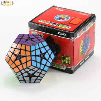 Shengshou Kocka 4x4x4 Magic Cube Shengshou Master Kilominx 4x4 Profesionálne tvare dvanás ť stena Kocky Twist Puzzle Vzdelávacie Hračky