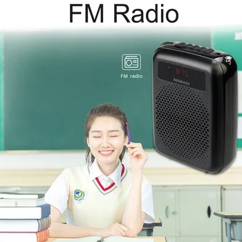 Retekess PR16R Digitálny Displej FM Hlasový Zosilňovač, Reproduktor Prenosný s Nahrávaním Funkciu pre Školy/Stretnutia/Školenia