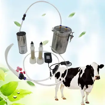 Odolné Nerezovej Ocele 2L Elektrický Impulz Dojacích strojov s Nastaviteľným Sacie Kozy, Ovce, Mlieko Zásobník na Farme