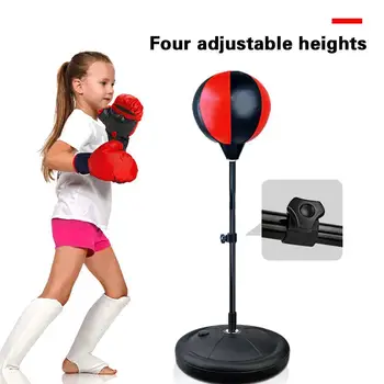 Nastaviteľný Vertikálne box loptu Fitness Box Punch Pre Deti Ball Bag Rýchlosť Dierovanie Uvoľnene Hruška Rýchlosť Taška Box U6X6