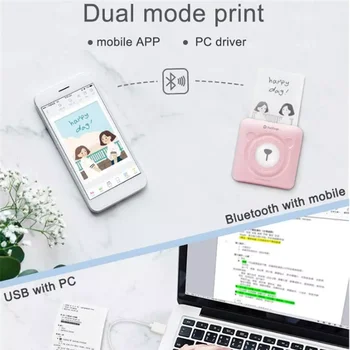 Bluetooth Prenosné Tlačiarne, Vysoké Rozlíšenie Peripage Mini Foto Tlačiareň termo Tlačiareň Pre Mobilný Telefón so systémom Android A IOS