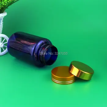 200 ml 250 ml Prázdne Zelená Plastové Medicíny Kapsule, Balenie Fľaše, Modrá/Červená Kvalitných Zdravotníckych Pilulky/Tabliet Skladovanie Nádoba