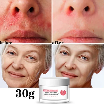 1pcs Serum Protein Cream Anti-aging Vrásky, Lifting Spevnenie Výživným Deep Moisturizing Cream bielenie Starostlivosť o tvár 30g