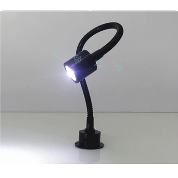 LED Nástenné svietidlo AC90-260V 1W 3W Moderné Spálne Nočná Lampa Black Silver Light Body-Stupňový Uhol Nastaviteľný nástenné svietidlo