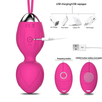 10 Rýchlosť Vibrátor Kegel Guličky Ben wa loptu G-Spot Vibrátor Bezdrôtové Diaľkové Ovládanie Vaginálne sprísnenie Cvičenie sexuálne hračky pre Ženy