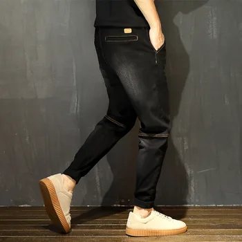 2020 Mužov Džínsy Streetwear Denim Hip Hop Čierne Džínsy Homme Veľké Veľkosti 6XL Kot Pantolon Hárem Jean Tenký ako Ceruzka Pánske Strečové Nohavice