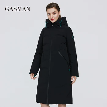 GASMAN 2020 Nové teplé čierne zimné dole bundu dámsku bundu vysokej kvality s kapucňou ženy kabát Žena outwear thcik bunda hot 210