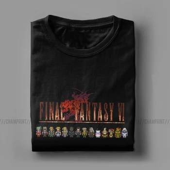 Muži T-Shirts Najlepšie Fantasy Lumbálna Bavlnené Tričká Krátky Rukáv Final Fantasy Video Hry Tričko Okolo Krku Letné Topy