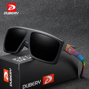 DUBERY Dizajn Značky Polarizované HD Okuliare Mužov Jazdy Odtiene Male Retro Slnečné Okuliare Pre Mužov Lete Zrkadlo Oculos UV400 818