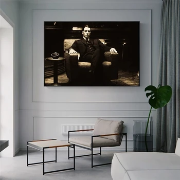 Krstný otec Al Pacino Vintage Filmový Plagát, Plagáty a Vytlačí Plátne, Obrazy na Stenu Umenie Fotografie pre Obývacia Izba Dekor