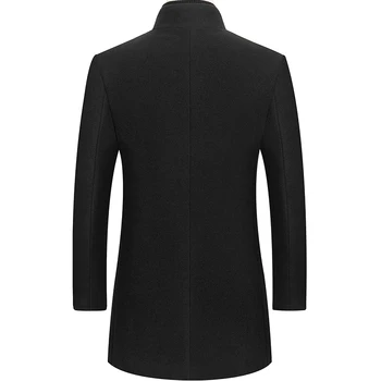 2020 nové jesenné a zimné vlnené kabát,pánske dlhé vlnené kabát,mužov vlny kabát, dlhý kabát,mužov windbreaker,zimné oblečenie pre mužov