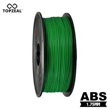TOPZEAL ABS 1.75 mm 1 KG Vlákna 3D Tlač Materiálov Najvyššej Kvality, abs Vlákna Zelená Farba Pre 3D Tlačiarne