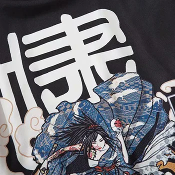 Japonský Samuri Tiger Vytlačené Kimono Ženy Harajuku Hip Hop Móda Bežné Streetwear Bunda Letná Voľné Cardigan Kimono Mužov