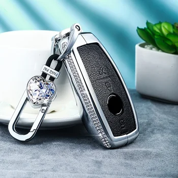 Luxury Diamond Auto Diaľkové Tlačidlo Prípade kľúčových Kryt pre mercedes benz W177 W205 W213 W222 2018 C S GLS Trieda E trieda chrániť kľúč, taška