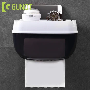 GUNOT Toaletného Papiera Držiak na Stenu Hygienický Papier Dávkovač Nepremokavé Tkaniva Úložný Box Pre Kúpeľňa a Wc