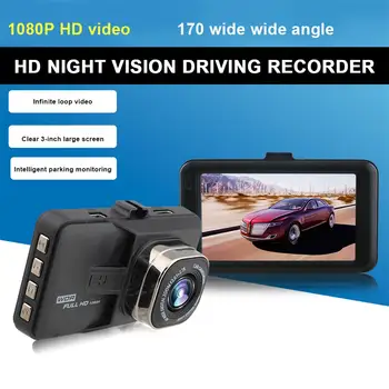 3 Palcový Full HD 1080P Jazdy Autom Záznamník Vozidla Kamera DVR EDR Dashcam S Detekciou Pohybu Nočné Videnie G Senzor