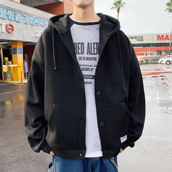 2019 NOVÉ pánske kabát plus velvet čalúnená s kapucňou oblečenie pánske bežné jeseň/zima kabát windbreaker streetwear hoodie harajuku