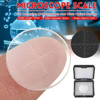 10 MM/100 0,1 MM C7 Mikroskopom Posuvné Meradlo Cieľ objektívový Mikrometer Kalibrácia Krížové Pravítko pre Priemer Meracie Nástroje