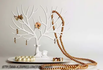 Strom Tvarované Multifunkčné Šperky Držiak Na Príslušenstvo Náramok Zobraziť Stojan Na Náušnice Držiteľ Krúžok Ukazuje Polica Náhrdelník Vitrína