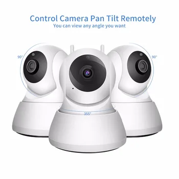 SDETER Domáce Bezpečnostné IP Kamera, Wi-Fi 720P 1080P Bezdrôtová Sieťová Kamera CCTV kamerový monitorovací P2P Nočné Videnie Baby Monitor