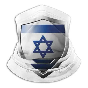Silný Izraela Vlajka Štít Krajiny 3D Šatka na krk Tvár Krku Teplejšie Mäkká Flaušová Maska Šport Šatku, Silný Izraela, Vlajky Štít Krajiny