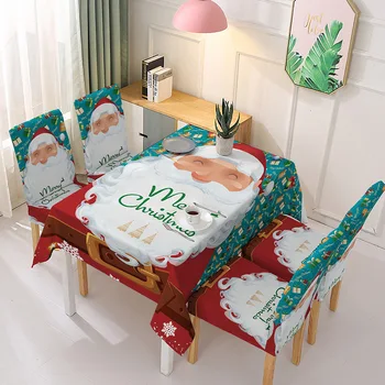 Tlač DecorativeTableclothThick Obdĺžnikový Jedálenský Stôl Kryt Čaj obrus na Vianoce Dekor Tabuľka Nový Rok Dodávky