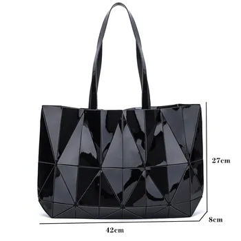 2021 Diamond geometrické holografické taška Veľká kapacita žena taška cez rameno Ženy elegantná kabelka Módnej Značky nakupovanie tote bag