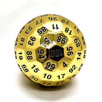 100 Stranách Kocky Polyhedral kovové Kockách pre stolovú Dosku Hra