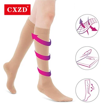 CXZD Lekárske Kŕčové Žily Ponožky Tlak Lekárske Elastické Spánku Ponožky Kŕčové Žily Ponožky, Kompresné Ponožky