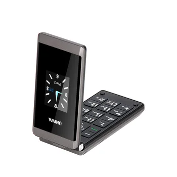 UNIWA X28 Starý Muž, Flip Telefónu GSM Big Push-Tlačidlo Otočiť Mobilný Telefón Dual Sim FM Rádio ruská Klávesnica Mobil Senior Telefón
