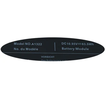 Originálne veľkoobjemový Notebook Batérie A1322 Pre APPLE MacBook Pro 13