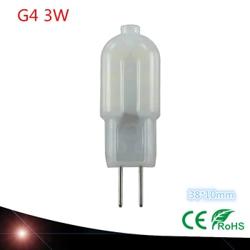 5 ks G4 LED Žiarovka SMD AC /DC 12V 3W LED Osvetlenie Svetlá nahradiť Halogénové G4 pre Spotlight Luster