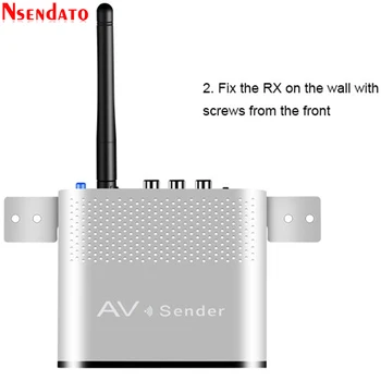 Measy AV530 5.8 G Bezdrôtové pripojenie AV Vysielač, Prijímač, Audio, Video, SD TV AV Signálu Odosielateľovi prijímač Ísť Cez Stenu 300M / 1000FT